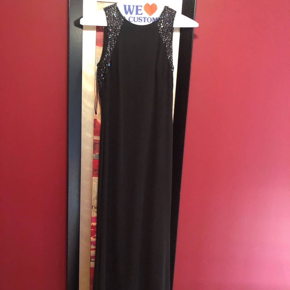 Black dress with sequins
